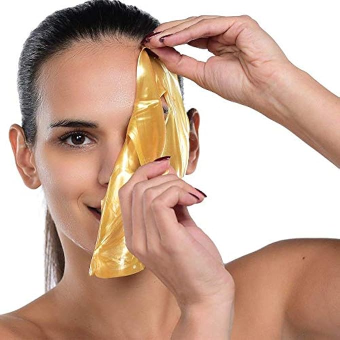 ROTUS 6PCS 24K GOLD GEL COLLAGEN CRYSTAL FACIAL MASKS SHEET PATCH FOR ANTI AGING, WHITENING, PUFFINESS, ANTI WRINKLE, MOISTURIZING, DEEP TISSUE REJUVENATION AND HYDRATES SKIN - Image 4